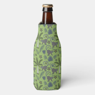 Rafraichisseur De Bouteilles Animaux tropicaux sans soudure motif vert et gris