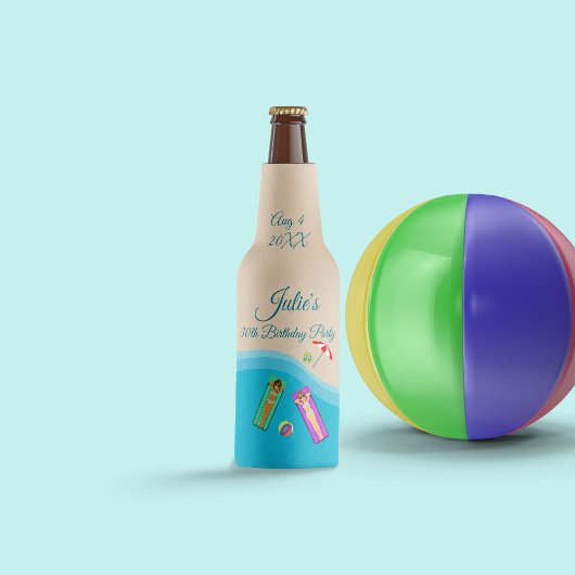 Rafraichisseur De Bouteilles Anniversaire de la plage