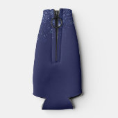 Rafraichisseur De Bouteilles Anniversaire marine bleu parties scintillant nom d (Dos)