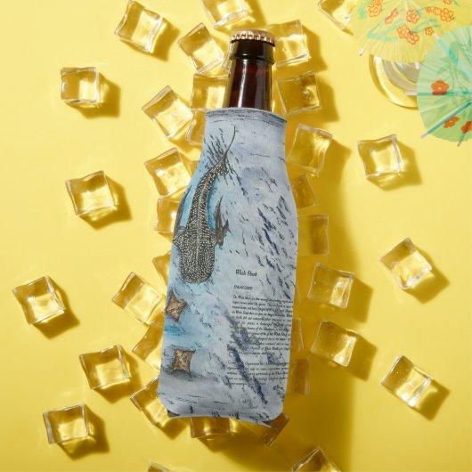 Rafraichisseur De Bouteilles Aquarelle de requin en voie de disparition gracieu (Été in situ)