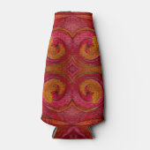 Rafraichisseur De Bouteilles Aquarelle Et Encre Joli Art Motif Abstrait (Devant)