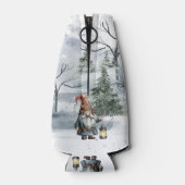 Rafraichisseur De Bouteilles Aquarelle hiver Gnome de Noël (Dos)
