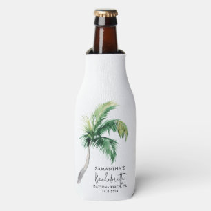 Rafraichisseur De Bouteilles Aquarelle Palmier Enterrement de Vie de Jeune Fill