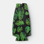 Rafraichisseur De Bouteilles Aquarelle Tropicale Monstère Vert Initiales PERSON (Dos)