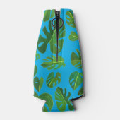 Rafraichisseur De Bouteilles Aquarelle Tropicale Monstère Vert Initiales PERSON (Dos)