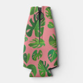 Rafraichisseur De Bouteilles Aquarelle Tropicale Monstère Vert Initiales PERSON (Dos)