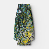 Rafraichisseur De Bouteilles Arbre vert et jaune Abstrait (Devant)