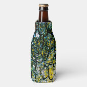 Rafraichisseur De Bouteilles Arbre vert et jaune Abstrait (Bottle Devant)