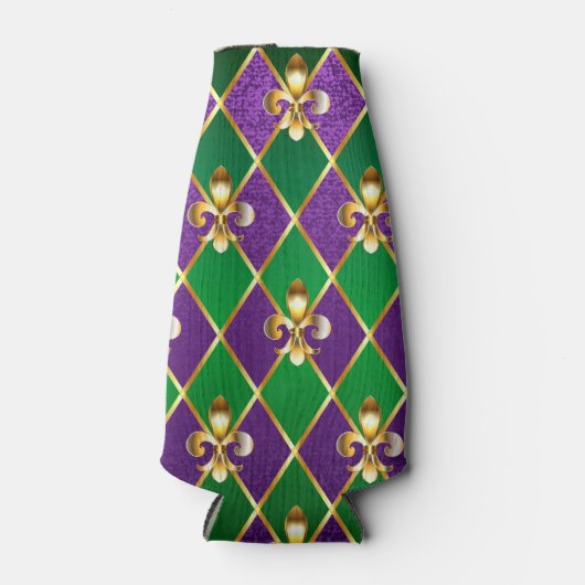 Rafraichisseur De Bouteilles Arrière - plan de bijoux Mardi Gras (Devant)