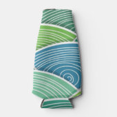 Rafraichisseur De Bouteilles Arrière - plan des vagues abstraites courbées (Devant)