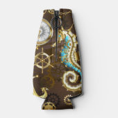 Rafraichisseur De Bouteilles Arrière - plan en bois avec cheval de mer mécaniqu (Dos)