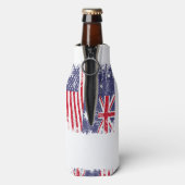 Rafraichisseur De Bouteilles AUSTRALIAN ROOTS Half American Flag AUSTRALIE (Bouteille Dos)