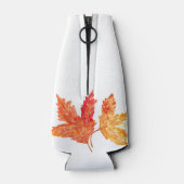 Rafraichisseur De Bouteilles Automne Automne Feuille orange Mariage d'aquarelle (Dos)