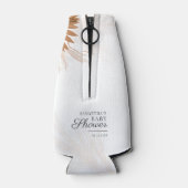 Rafraichisseur De Bouteilles Baby shower à script de la laiton de Pampas (Dos)