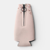 Rafraichisseur De Bouteilles baby shower d'étoiles rose or (Dos)