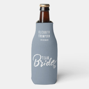 Rafraichisseur De Bouteilles Bachelorette Personnalisée Beer Bleu Dusty