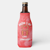 Rafraichisseur De Bouteilles Bacon Est Mon Amour Langue Can Cooler (Bottle Devant)