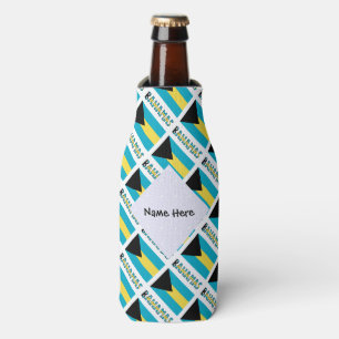 Rafraichisseur De Bouteilles Bahamas Drapeau Bahamien Carrelé