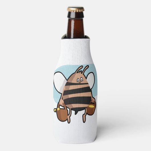 Rafraichisseur De Bouteilles Bande dessinée d'abeille (Bottle Devant)