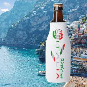Rafraichisseur De Bouteilles Bandiera d'Italia Rosa personnalisée