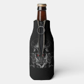 Rafraichisseur De Bouteilles Baphomet Pentagramme Métal Noir (Bouteille Dos)