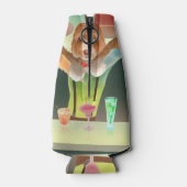 Rafraichisseur De Bouteilles Bartending Dog in Retro Bar (Dos)