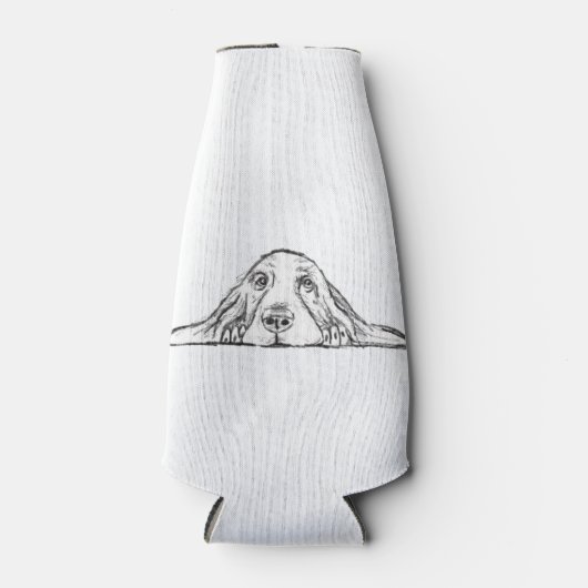 Rafraichisseur De Bouteilles basset blanc (Devant)