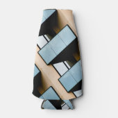 Rafraichisseur De Bouteilles Bâtiment bleu et beige Abstrait (Devant)