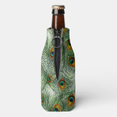 Rafraichisseur De Bouteilles Belle plumes de paon vert (Bouteille Dos)
