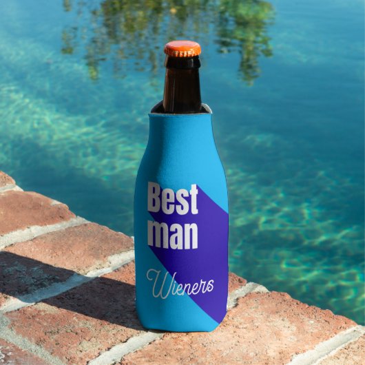 Rafraichisseur De Bouteilles Best Man | Script Style Custom Wedding Seltzer (Piscine in situ)