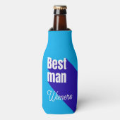 Rafraichisseur De Bouteilles Best Man | Script Style Custom Wedding Seltzer (Bottle Devant)