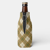 Rafraichisseur De Bouteilles Bias Plaid en or et Green Stripe (Bouteille Dos)