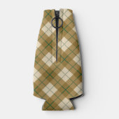 Rafraichisseur De Bouteilles Bias Plaid en or et Green Stripe (Dos)