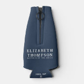 Rafraichisseur De Bouteilles Bière de la fête de bachelorette de la marine bleu (Dos)