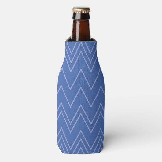 Rafraichisseur De Bouteilles Blue, moderne, simple, cool, trendy zigzag (Bottle Devant)