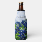 Rafraichisseur De Bouteilles Bluebonnets Blue Flowers Texas texan Floral (Bottle Devant)