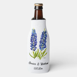 Rafraichisseur De Bouteilles Bluebonnets Texas Texan Mariage nature fleurie