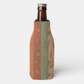 Rafraichisseur De Bouteilles Boho Leaf Motif Rustic Home Décor (Bottle Devant)