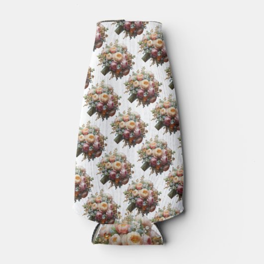 Rafraichisseur De Bouteilles Bouquet de pivoines, Citrine et Topaz (Devant)