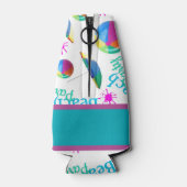 Rafraichisseur De Bouteilles Bouteille de fête de plage personnalisée (Dos)