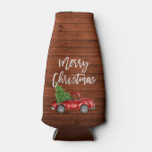 Rafraichisseur De Bouteilles Bracelet Script Rustic Bois Camion Noël (Devant)