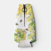 Rafraichisseur De Bouteilles Bumble abeilles miel fleurons jaunes monogramme (Dos)
