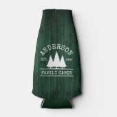 Rafraichisseur De Bouteilles Cabine Nom de famille Rustic Green Wood Forest (Devant)