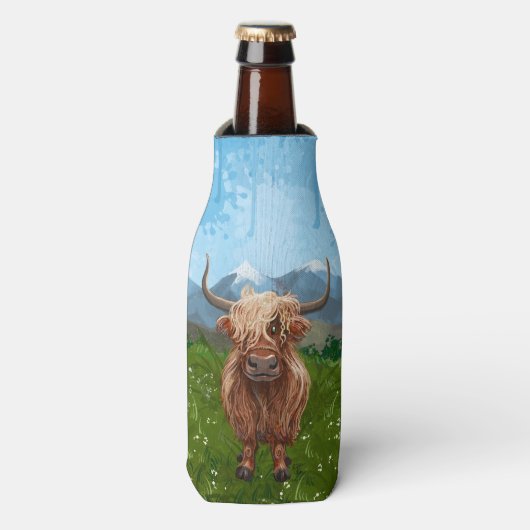 Rafraichisseur De Bouteilles Cadeaux et accessoires de vache Highland (Bottle Devant)