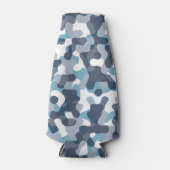 Rafraichisseur De Bouteilles Camo camouflage motif dans les tons bleus (Devant)