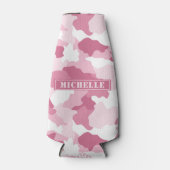 Rafraichisseur De Bouteilles Camouflage Camouflage rose Fille Nom (Devant)