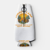 Rafraichisseur De Bouteilles Camp d'été en voyage avec un chat (Dos)