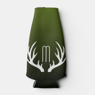 Rafraichisseur De Bouteilles Campagne Bois Vert Blanc Cerf Antlers