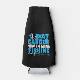 Rafraichisseur De Bouteilles Cancer Survivante Pêche Cadeau Tee I Beat Cancer