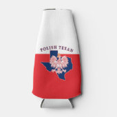 Rafraichisseur De Bouteilles Carte de l'aigle texan polonais (Devant)